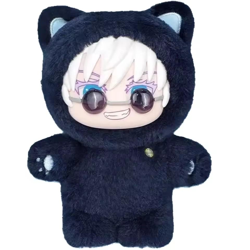 Eaki Jujutsu Kaisen Sezona Kaķu Parks Ballīte Satoru cena oriģināls 2 pieci aklo kastīšu plīša somiņas sērijas modelis kulons Mīļojams Apskaujams Komforts Kawaii