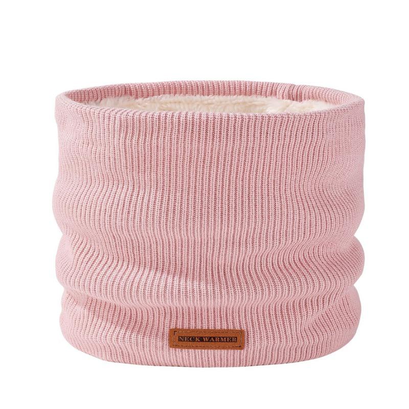 Écharpe d'hiver à grain fin, pull de couleur unie, cache-cou en velours, ski d'extérieur pour femmes, masque chaud épaissi, protection du cou.