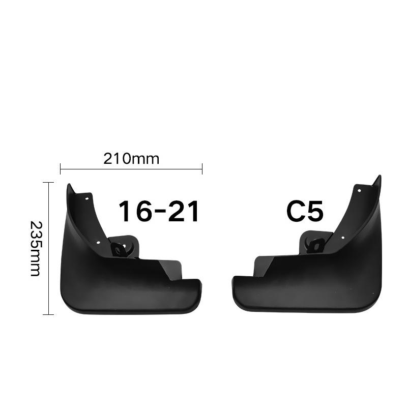 4 Peças Para-lamas Dianteiros Traseiros para Carro para Citroen Tianyi C5 Aircross 2016- 2018 Abas Protetoras de Lama para Para-choque