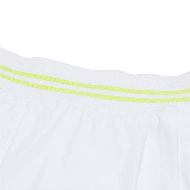 Fila Tennis 88 Athletics Minimalist Sports Skirt Pants Versatile Short Pleated Casual Skirt Women Skirts Jade-White A11W523301F-WT