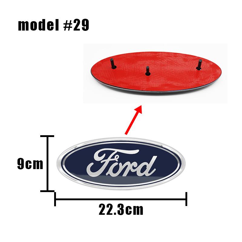 Car Front Rear Badge Sticker For Ford Focus MK2 3 MK3 MK4 ST Mondeo EWRG5 Festiva Fusion Suit Fiesta Trunk Emblem Decor Auto Accessory