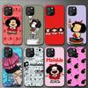 Cartoon Mafalda Phone Case For Iphone 11 12 Mini 13 14 Pro Xs Max X 8 7 6s Plus 5 Se Xr Shell