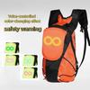 Lâmpada LED emissora de luz controlada por voz de 5L, mochila para atividades ao ar livre adequada para ciclismo, scooters e corrida noturna.