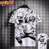 MINISO Naruto Herren T-Shirt Japanischer Anime 3D-Drucke Lässige Kurzarm-Kleidung Mode Cartoon T-Shirts Herren T-Shirt