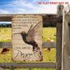 Metal Wall Art Hummingbird You Are At Peace Inspirational Sign for Living Room