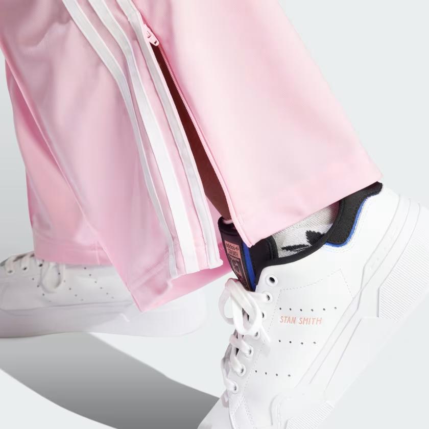 adidas Adicolor Firebird Loose Track Pants With Elastic Waist And Pockets Women Bottoms Pink IP0637