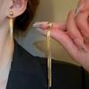 Light Luxury Charm Metal Earrings Trendy Style Ear Pendant Tassel Pendant Earrings Women Jewelry