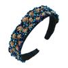 Damen Haarband Barock Palace Drill Collar Vintage Schwarz Hochwertige Kopfbedeckung