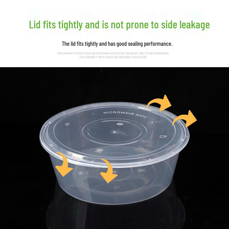 Large Round Disposable Food Container