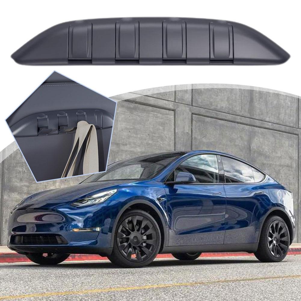 Auto Hinten Sitz Haken Für Tesla Modell Y 3 3 + mit 4 Haken Tasche Regenschirm Aufhänger Organizer Auto Innen Zubehör j5Z8