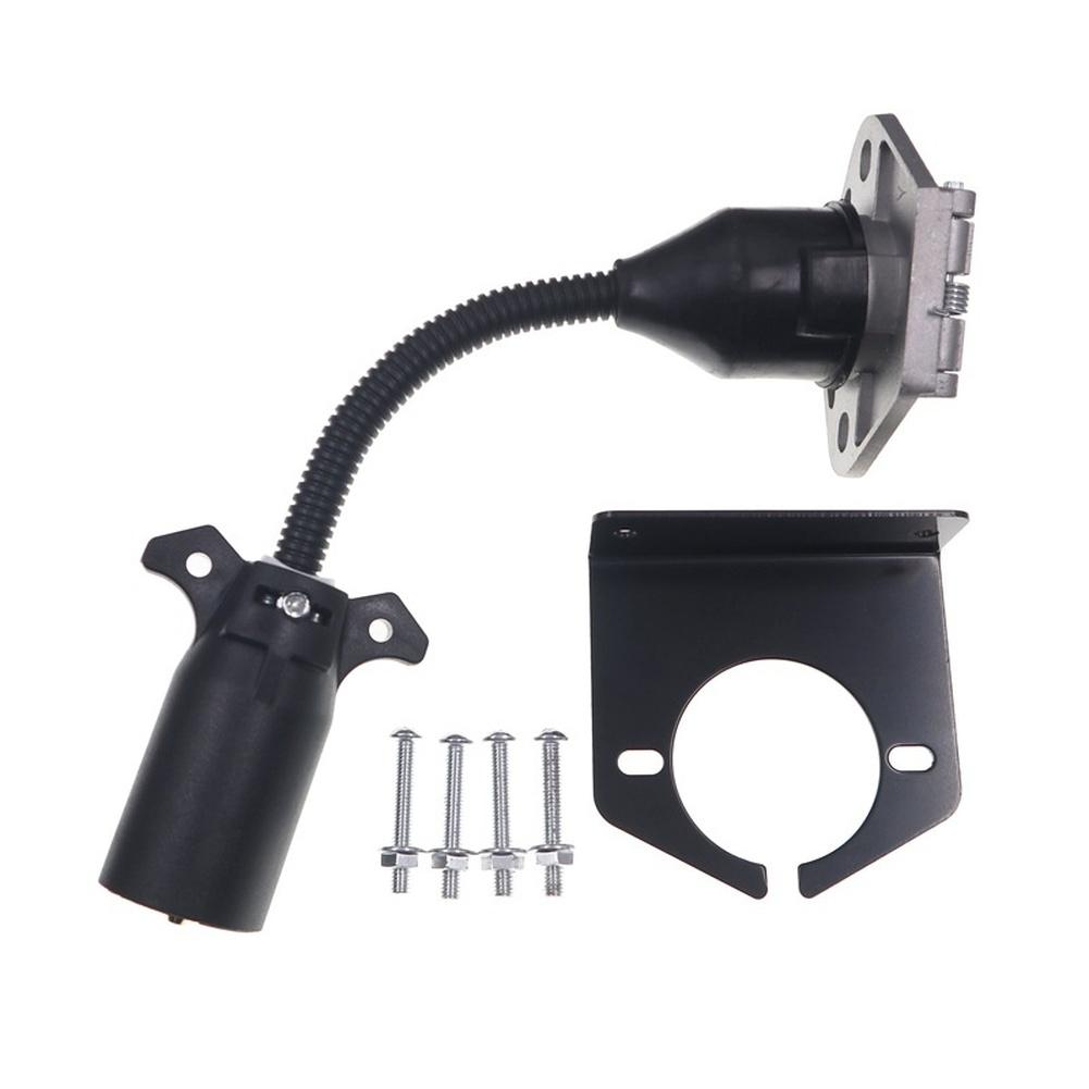 7 Pin Trailer Connector Adapter FOR AMERICAN Blade To Round Socket UAG717 With Replacement Car Accessories