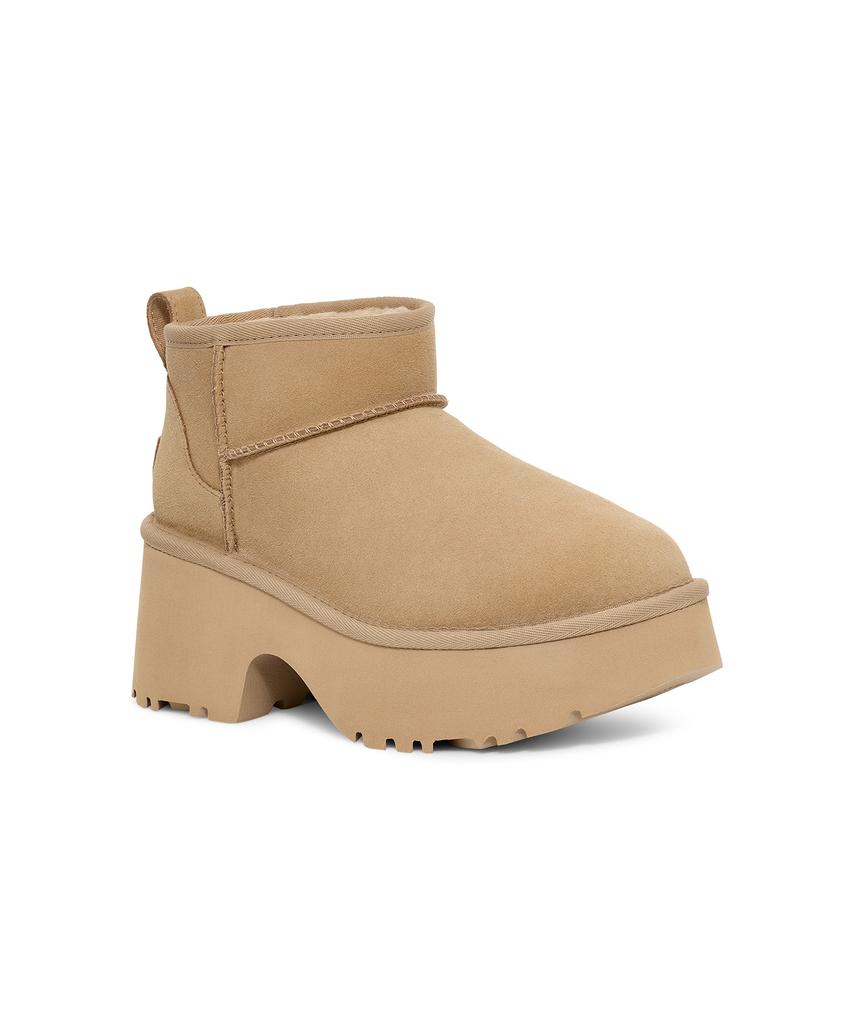Ugg [Women] Chunky Heel Boots (Classic Ultra Mini New Heights) - Mustardseed / 1158311Mdsd