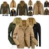 Winter Bomber Jacket Men Pilot Warm Male Fur Collar Army Tactical Coat Jacket
