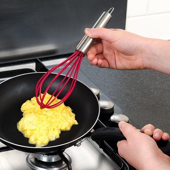 Stainless Steel 304 Egg Beater Cream Whisk Mixer Baking Tool 8 Inch Modern Simple Style