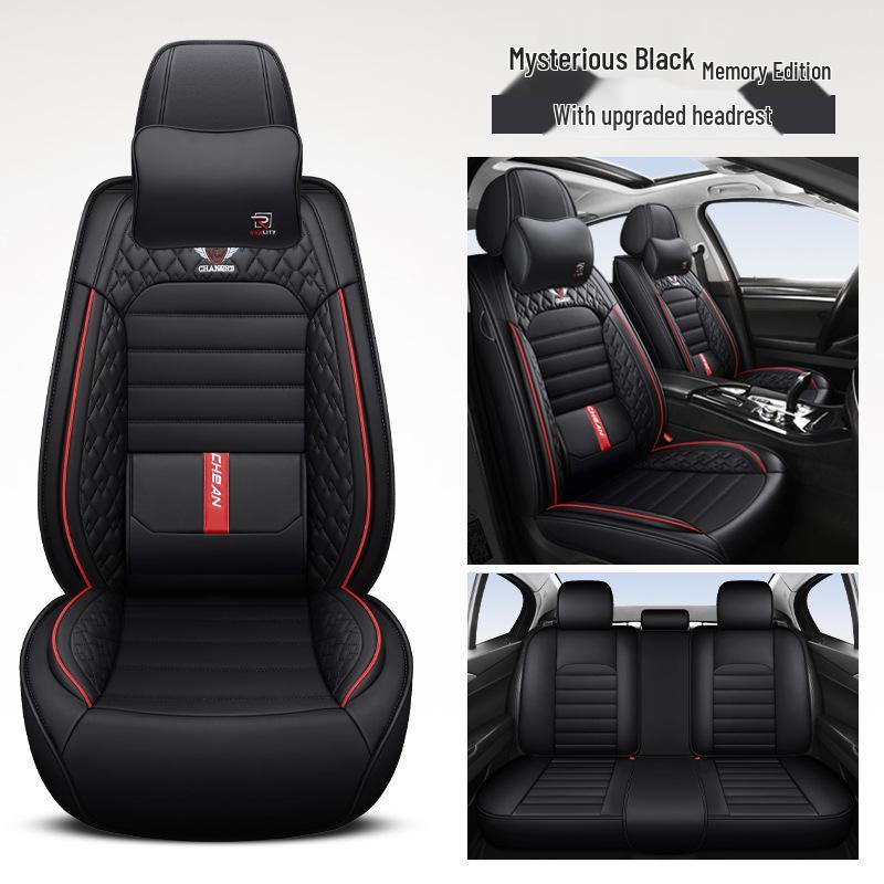All-Season Universal Full Leather Car Seat Cushion - Available In Four Colors