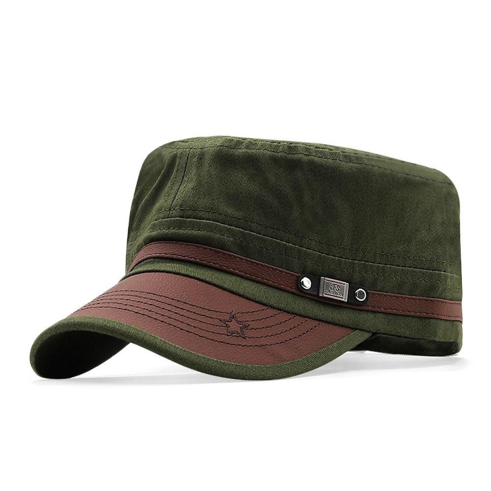 Spring Summer Breathable Adjustable Cadet Hat Hat Sun Cap Baseball Cap