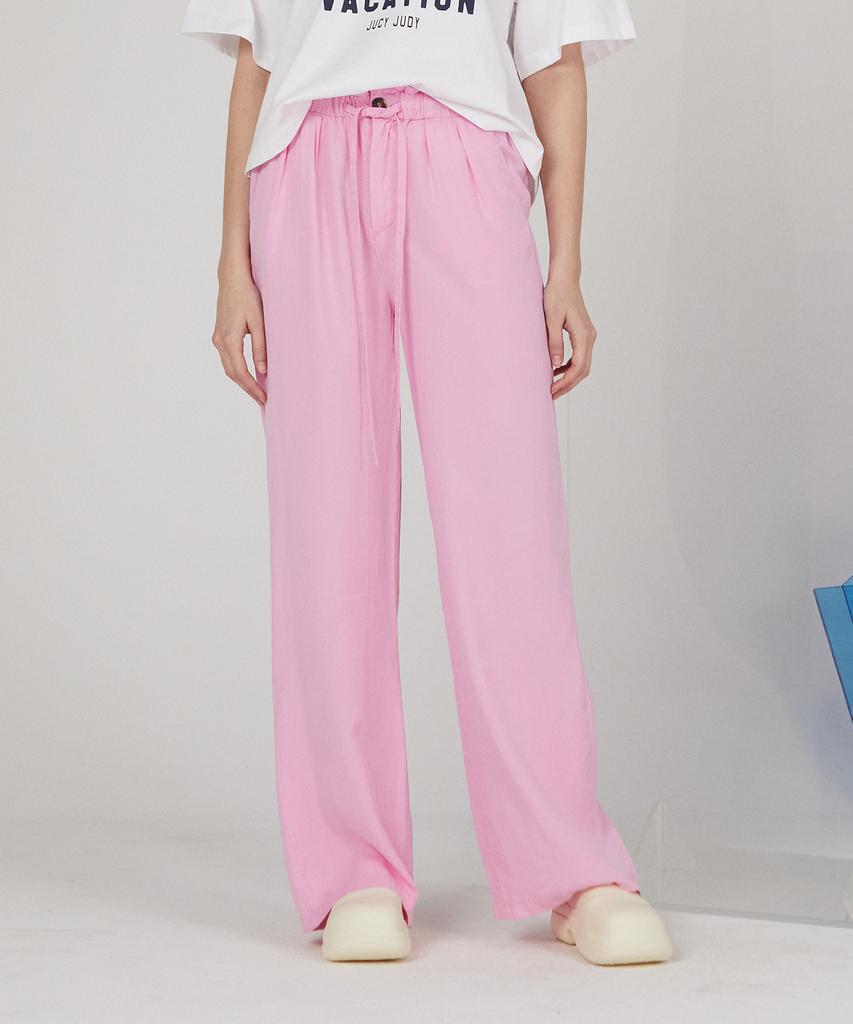 JUCYJUDY J Tencel Elastic Waist Wide Pleated Pants (On) Jypt32Ee