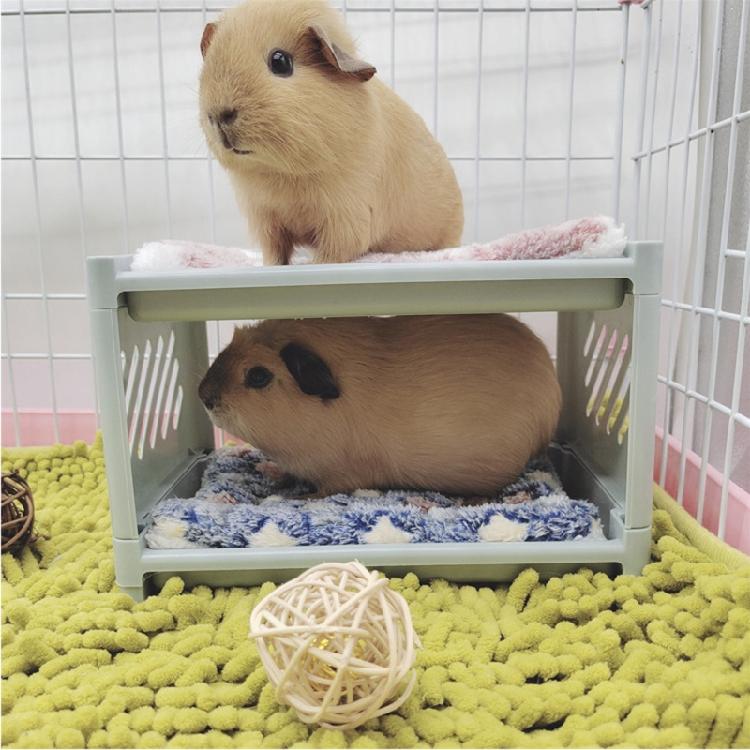 Hamster Bunk Bed Small Animals Corner Warm Bed House Nest Accessories