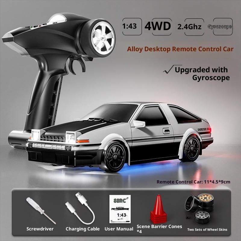 New Product In Stock Alloy Drift Car Four-Wheel Drive Desktop Series Fully Proportional Including Gyroscope D43 1/43 Kid Friendly Entertaining Fun
