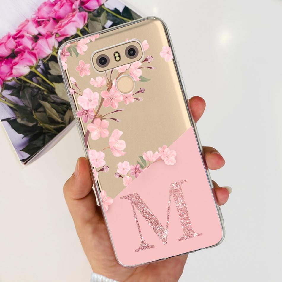 For LG G6 Plus Phone Case LG G6+ G 6 G6plus G600L G600K G600S H870 H871 Fashion Letter Soft Silicone Clear TPU Slim Back Cover