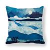 Marble Texture Sun Landscape Series Digital Printing Short Plush Pillow Covers for Car Sofa Office Cushion Cover Home Goods