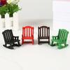 Miniatuur Schommelstoel 1:12/1:16 Schaal Decoratieve Modellen Hout Mini Formaat Stoel Figuur Poppenhuis Interieur Design Accessoires