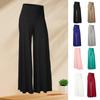 Dames Zachte Wijde Pijpen Broeken Lente Zomer Dunne Stretch Hoge Taille Palazzo Koreaanse Casual Broeken Losse Oversized Vloer Pant