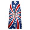 Rechte Pijpen Damesbroek met Elastische Taille Losse Casual Printbroek met Zakken