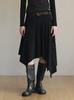 Jupe midi asymétrique en daim Teuwi Arden (Ensemble de ceintures)