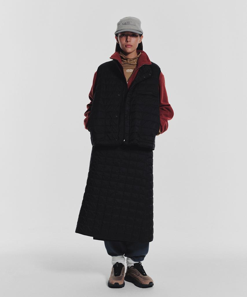 Minasu Mns Line Quilting Long Skirt_Black