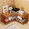 Desktop-Aufbewahrungsregal Krimskrams-Organizer Mehrschichtiges Design Große Kapazität Multifunktionale Buch-Ecken-Aufbewahrungshalterung