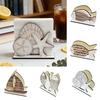 Wooden Napkin Holder, Vertical Ocean Style Napkin Dispenser, Square Ordered Storage Towel Holder for Kitchen Dining Table Decor