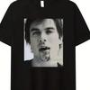 Tricou Damon Salvatore Inspirat de Serie - Prezintă un Design cu Față Gotica cu un Portret al lui Damon