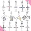 Cross Copper Charms Religion Pendant For Woman Fit Original Beads Bracelet Diy Fashion Jewelry