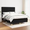Maison Exclusive - Lattenrost-Bettgestell mit Matratze Schwarz 140x200 cm Stoff