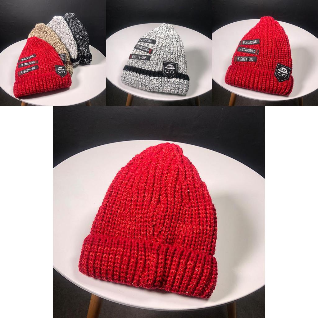Stylish Unisex Knitting Cap Hat With Embroidery Label For A Trendy Winter Look