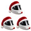 1-5PCS Motorcycle Helmet Cartoons Plush Helmet Cycling Helmet Full Face Safe Hat Protective Cover for Outdoor Christmas Personal