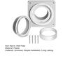Dryer Vent Wall Plate with Flexible Hose Wide Application Universal Simple Installation Twist Lock Dryer