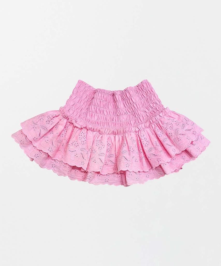 SCULPTOR Eyelet Tutu Mini Skort Pink