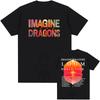 Imagine Dragons Loom 2025 Sommer-Tour Kurzarm Baumwoll-T-Shirt Herren/Damen Hohe Qualität Weich Unisex Hip Hop Mode Streetwear