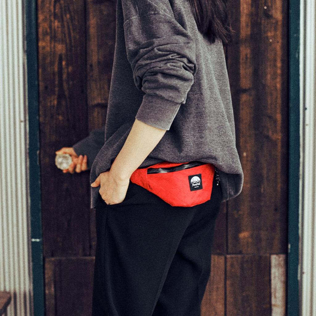 Flowfold Rebel Fanny Pack Small Travel Messenger Bag, White