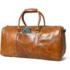 New Duffle Bag For Men and Women, 21 Inch Vintage Buffalo Leather Travel Duffle Bag with Shoulder Strap
