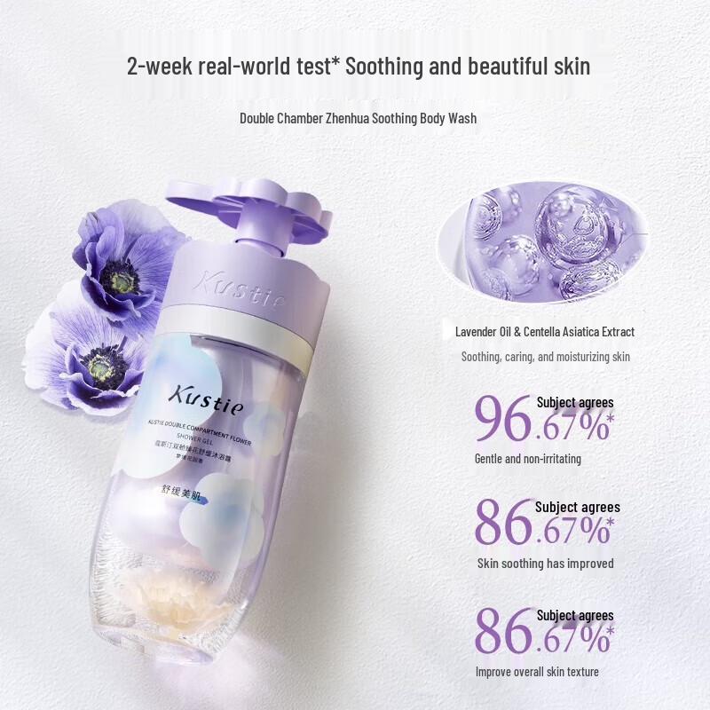 Kousiting Dual-Chamber Floral Oil Control Shower Gel