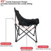Ultralight Camping Folding Chair Portable Beach Moon Chair Compact Lightweight for Backpacking Hiking Picnic Barbeques Fishing
