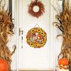 Fall Welcome Sign for Front Door Wooden Pumpkin Sunflower Door Sign Rustic Thanksgiving Farmhouse Hanging Plaque for Outdoor Porch Wall Autumn