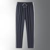 Summer New Loose Plus Fat Trei Dungi Pantaloni de mătase de gheață pentru bărbați și femei, subțiri, elastici, cu uscare rapidă, pantaloni casual sport
