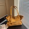 Ladies Vintage Large Capacity Belt Buckle Tote Bag