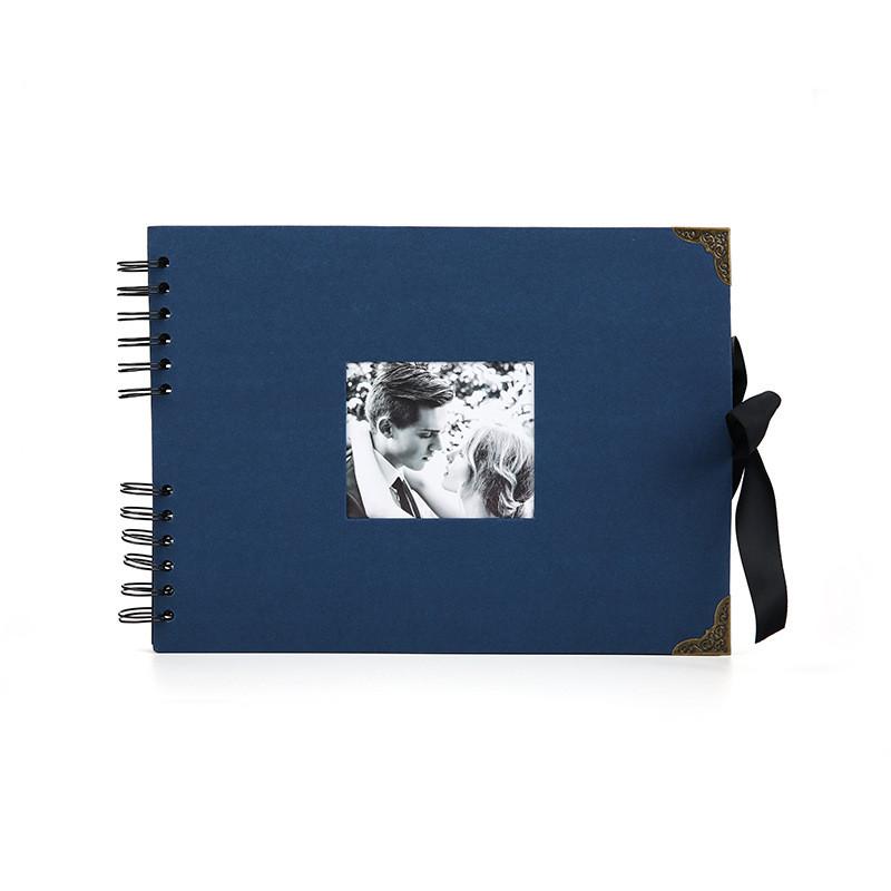 Diy Photo Album With Butterfly Ribbon Binding For Wedding Gift And Travel Memories