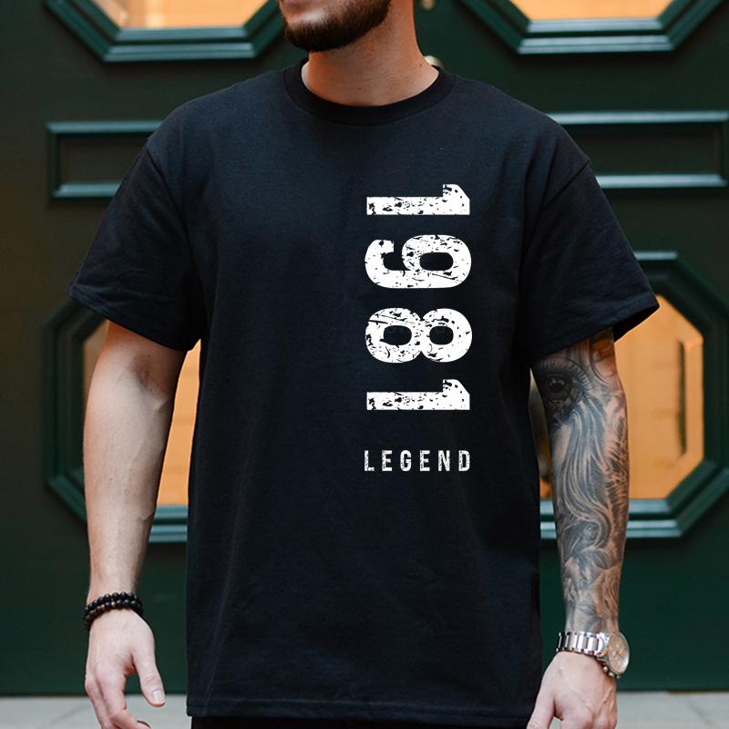 Made in 1980 45st Birthday Tshirts 1980 To 1989 Legend Classic Tops Vintage 1985 40th Birthday Gift Summer Unisexs Tshirts Tops