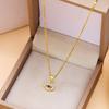 Blue Zircon Lucky Evil Eye Pendant Necklace for Women Fatima Hand Turkish Eye Clavicle Chains Female Choker Wedding Jewelry Gift